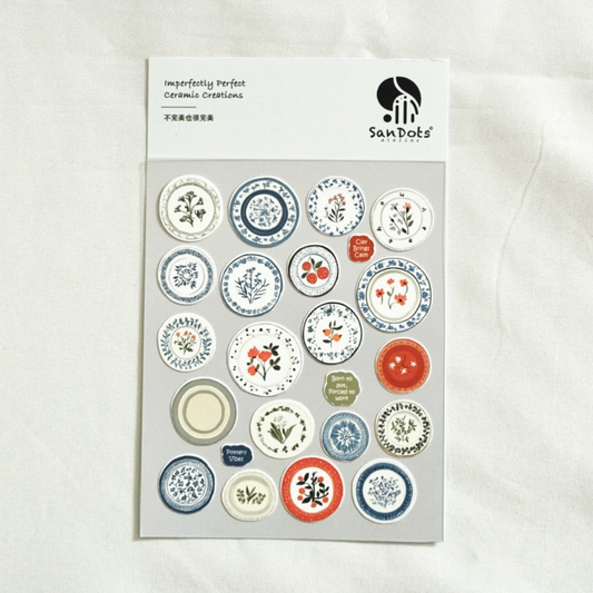 SanDots Atelier Sticker Sheet - Imperfectly Perfect Cermic Creations