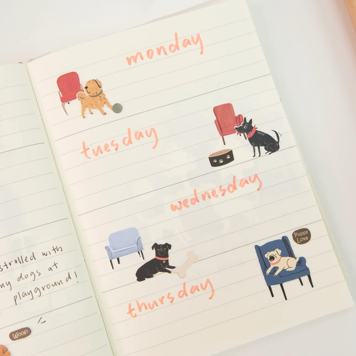 SanDots Atelier Sticker Sheet - A Gentle Seat for Rest