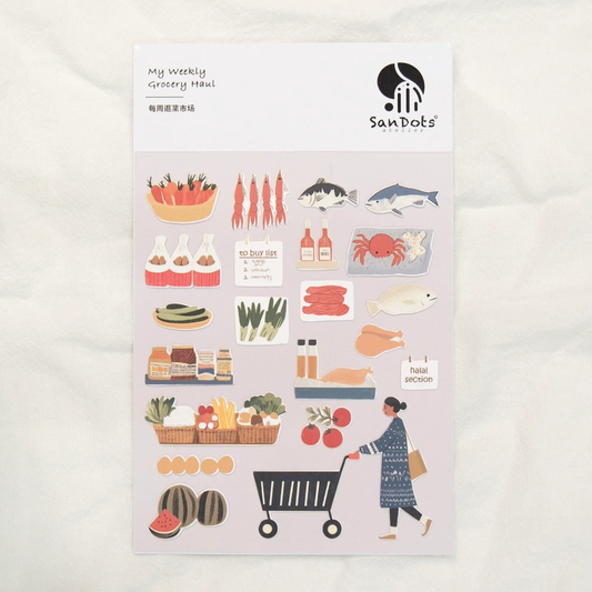 SanDots Atelier Sticker Sheet - My Weekly Grocery Haul