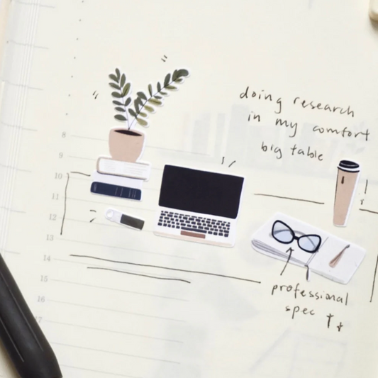 SanDots Atelier Sticker Sheet - My Campus Life In University