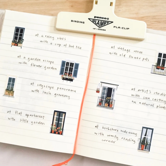 SanDots Atelier Sticker Sheet - Serene Windows, Stories Beyond Glass