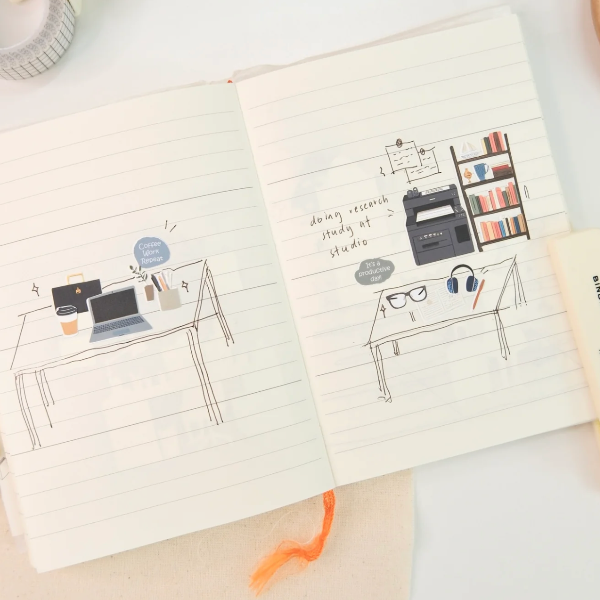 SanDots Atelier Sticker Sheet - Daily Life of Office Workers
