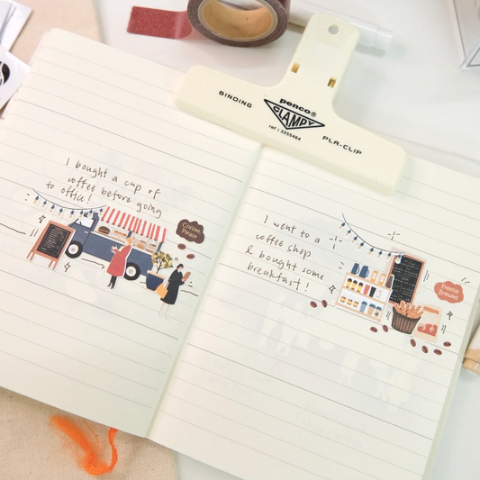 SanDots Atelier Sticker Sheet - Espresso Moments for Busy Mornings