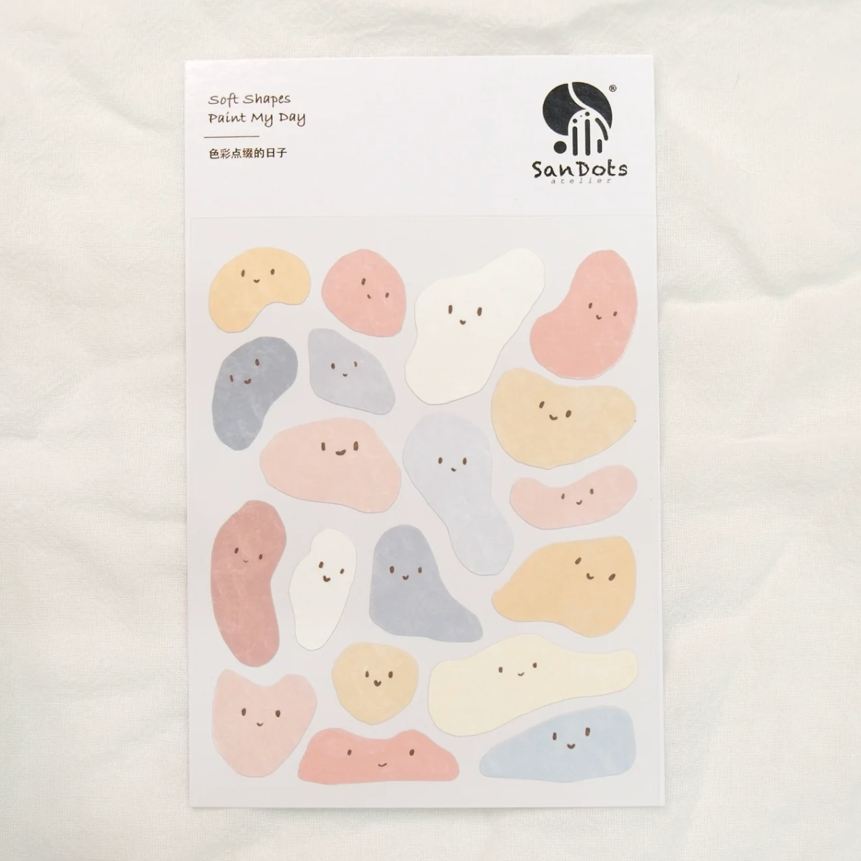 SanDots Atelier Sticker Sheet - Soft Shapes Paint My Day