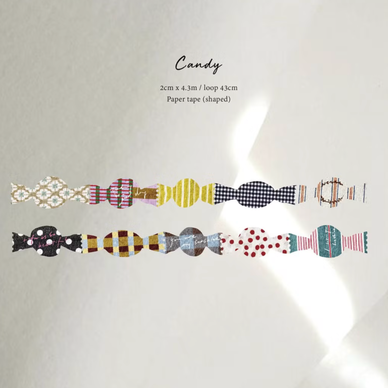 Pion Die-Cut Paper Tape - Candy