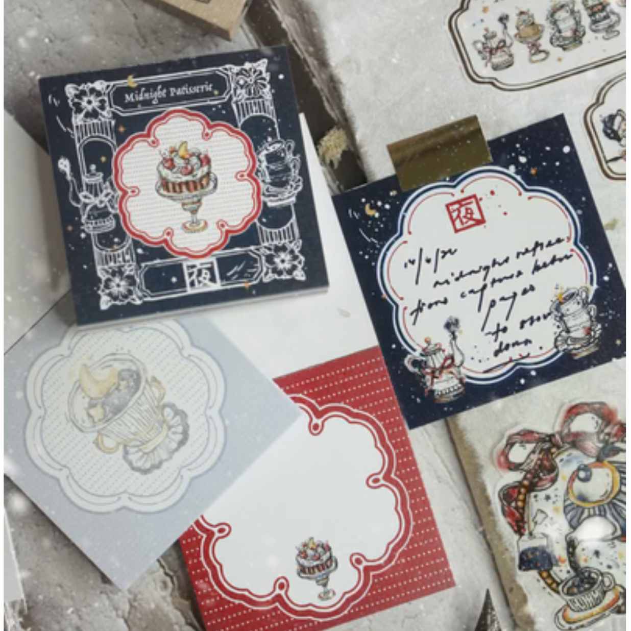 Black Milk Project Notes in the Night Collection - Midnight Patisserie Memo Pad