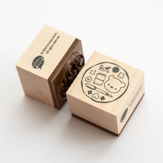 Grumpy Nook Rubber Stamp - Bear's TN and Hobbies