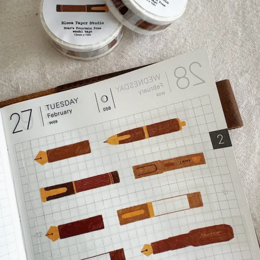 Bloom Paper Studio Washi Tape - Bear's Fountain Pens