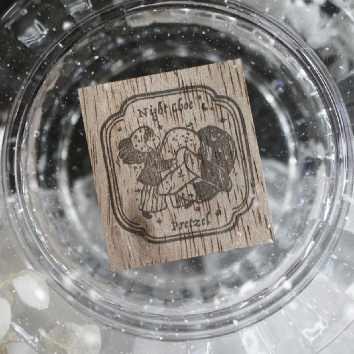 Black Milk Project Notes in the Night Rubber Stamp - Night Choc Pretzel