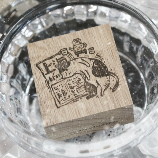 Black Milk Project Notes in the Night Rubber Stamp - Night News