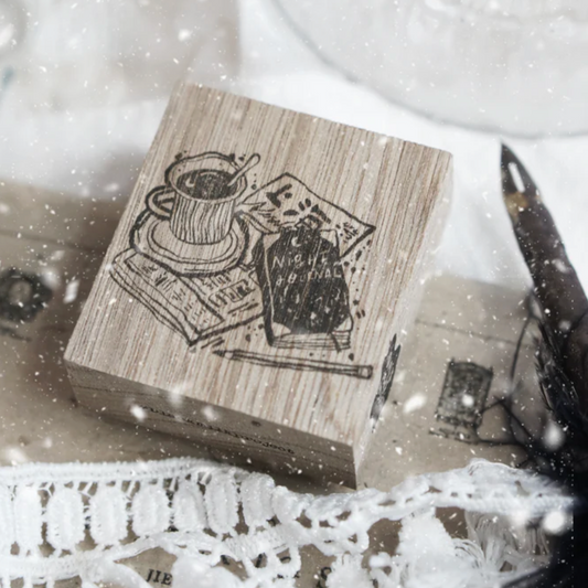 Black Milk Project Notes in the Night Rubber Stamp - Night Journal