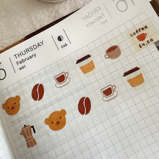 Bloom Paper Studio Washi Tape - A Cafe Visit