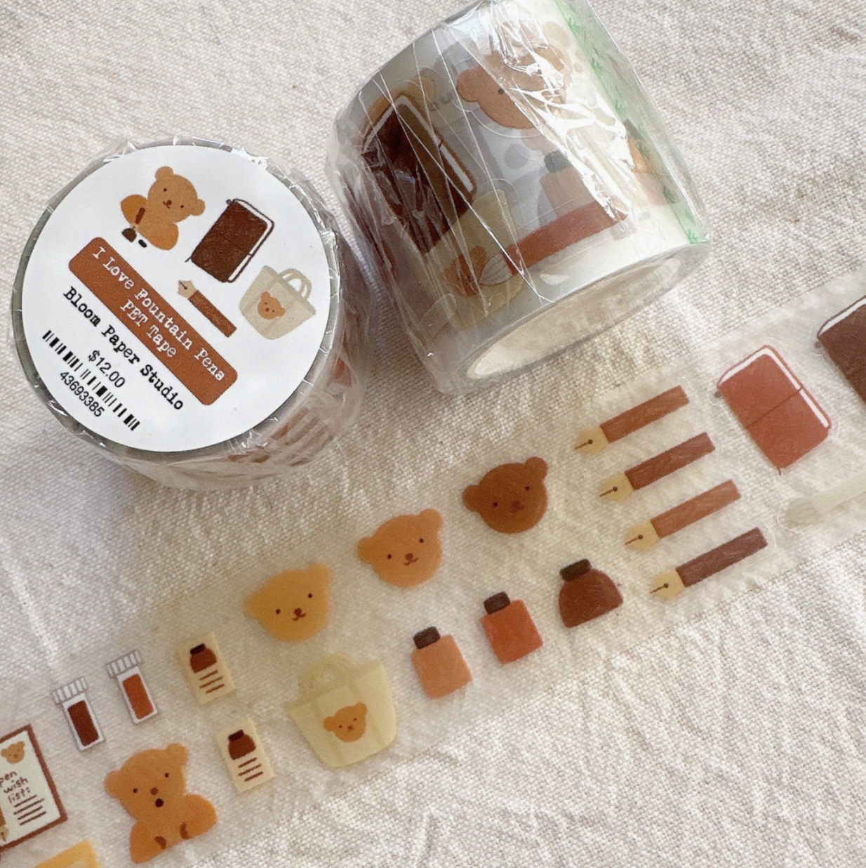 Bloom Paper Studio Kiss-Cut PET Tape - I Love Fountain Pens