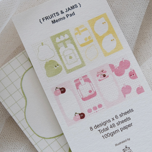 Eileen Tai Memo Pad - Fruit Jam
