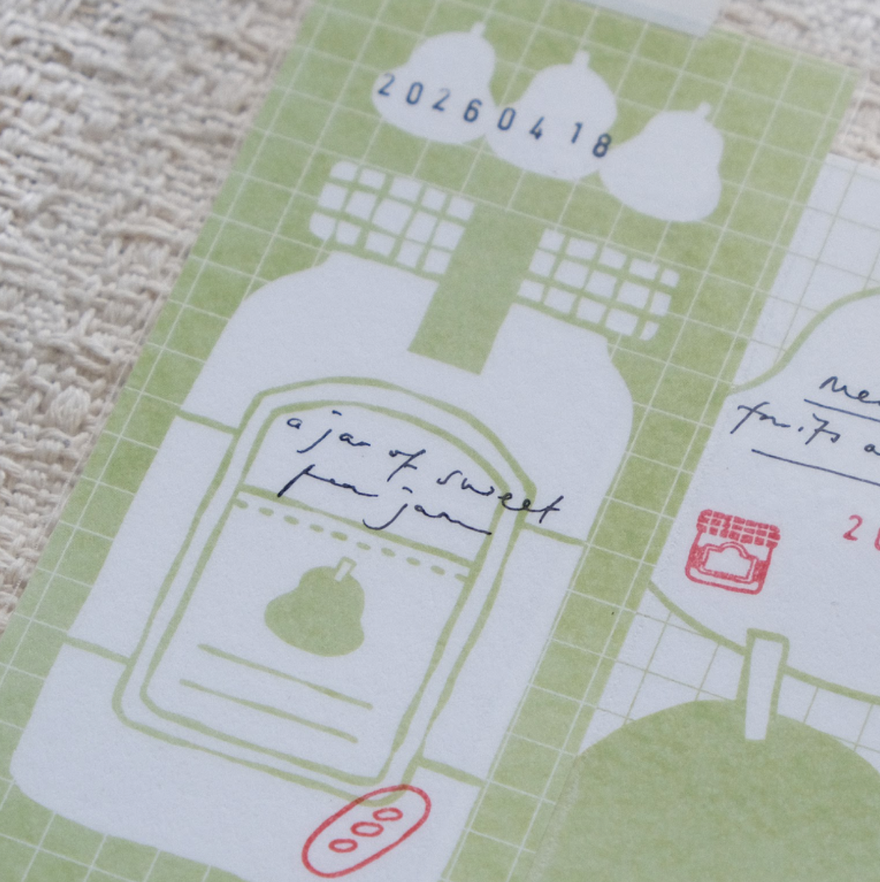 Eileen Tai Memo Pad - Fruit Jam