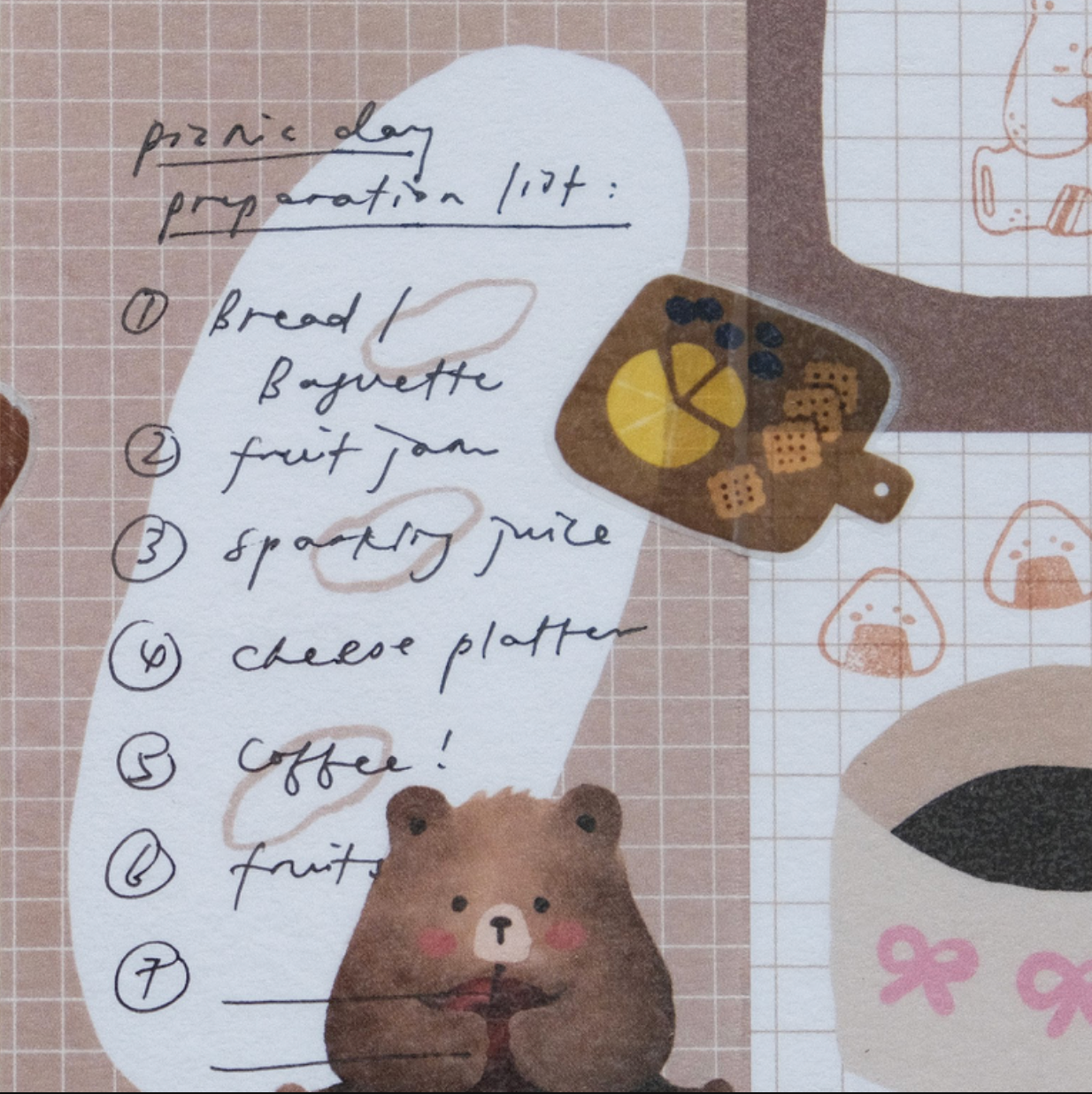 Eileen Tai Memo Pad - Picnic Daydream