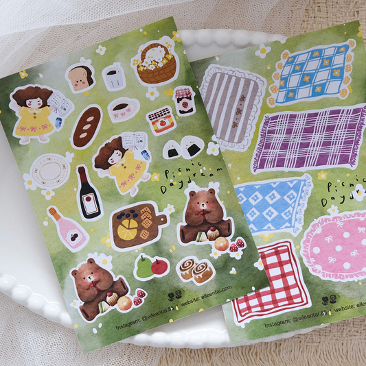 Eileen Tai Sticker Sheet Set - Picnic Daydream