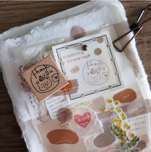 Eileen Tai Rubber Stamps - Thank You Bear