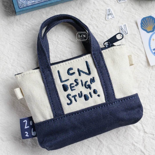 LCN Design Studio 2026 Mini Tote Stationery Set - Ocean Blue
