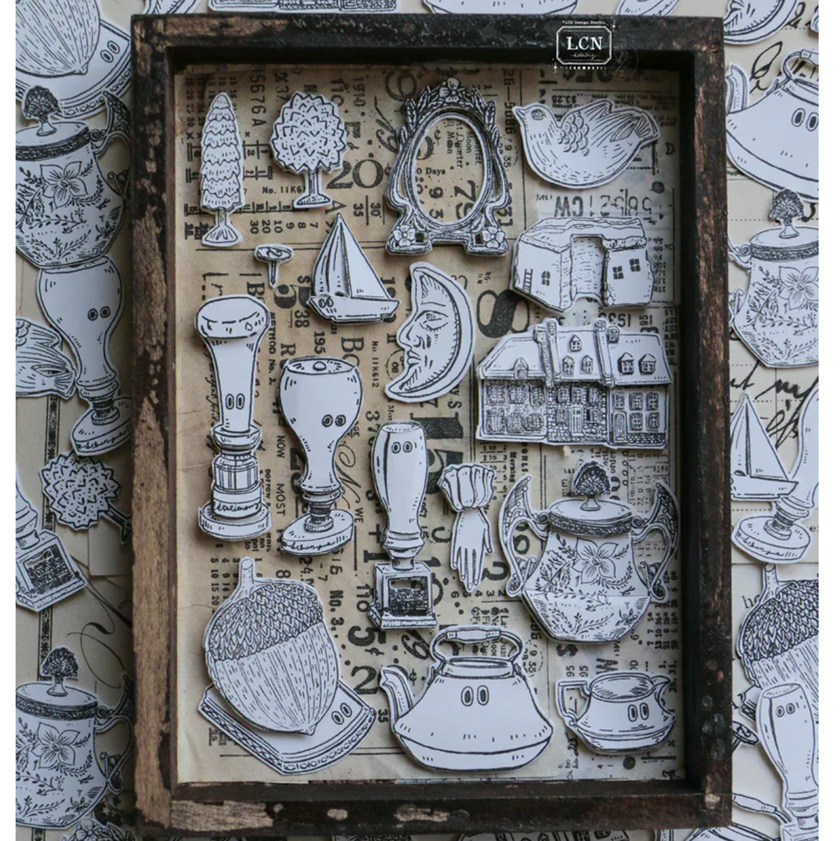 LCN Design Studio Clear Stamp Set - Treasure Haul Volume 1