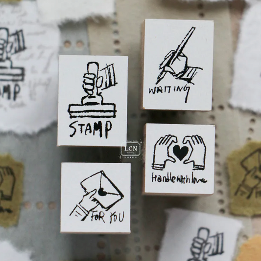 LCN Design Studio Rubber Stamp Set - Tiny Signs