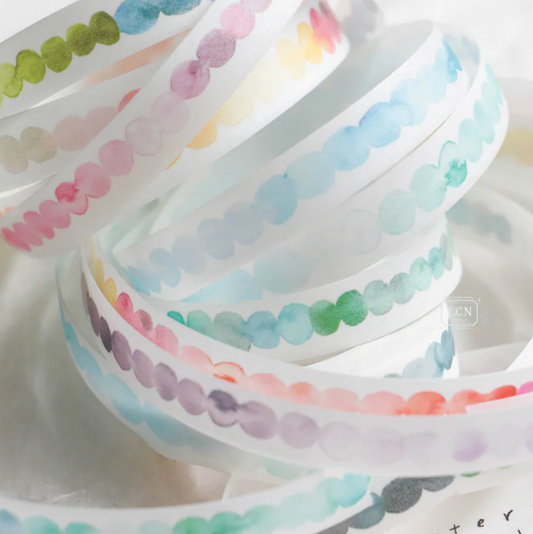 LCN Design Studio Washi Tape - Watercolor Pattern 4