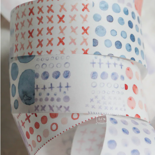 LCN Design Studio Washi Tape - Watercolor Pattern 2