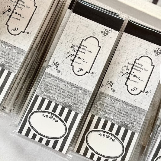 Pion Memo Pad - Black Pages