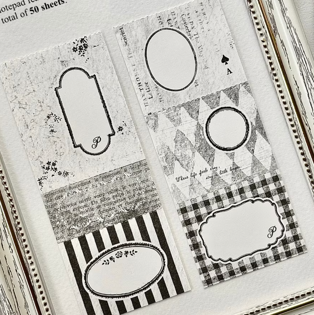 Pion Memo Pad - Black Pages