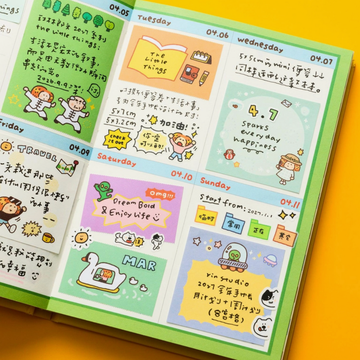 Rin! Studio The Little Things 2027 B6 Planner