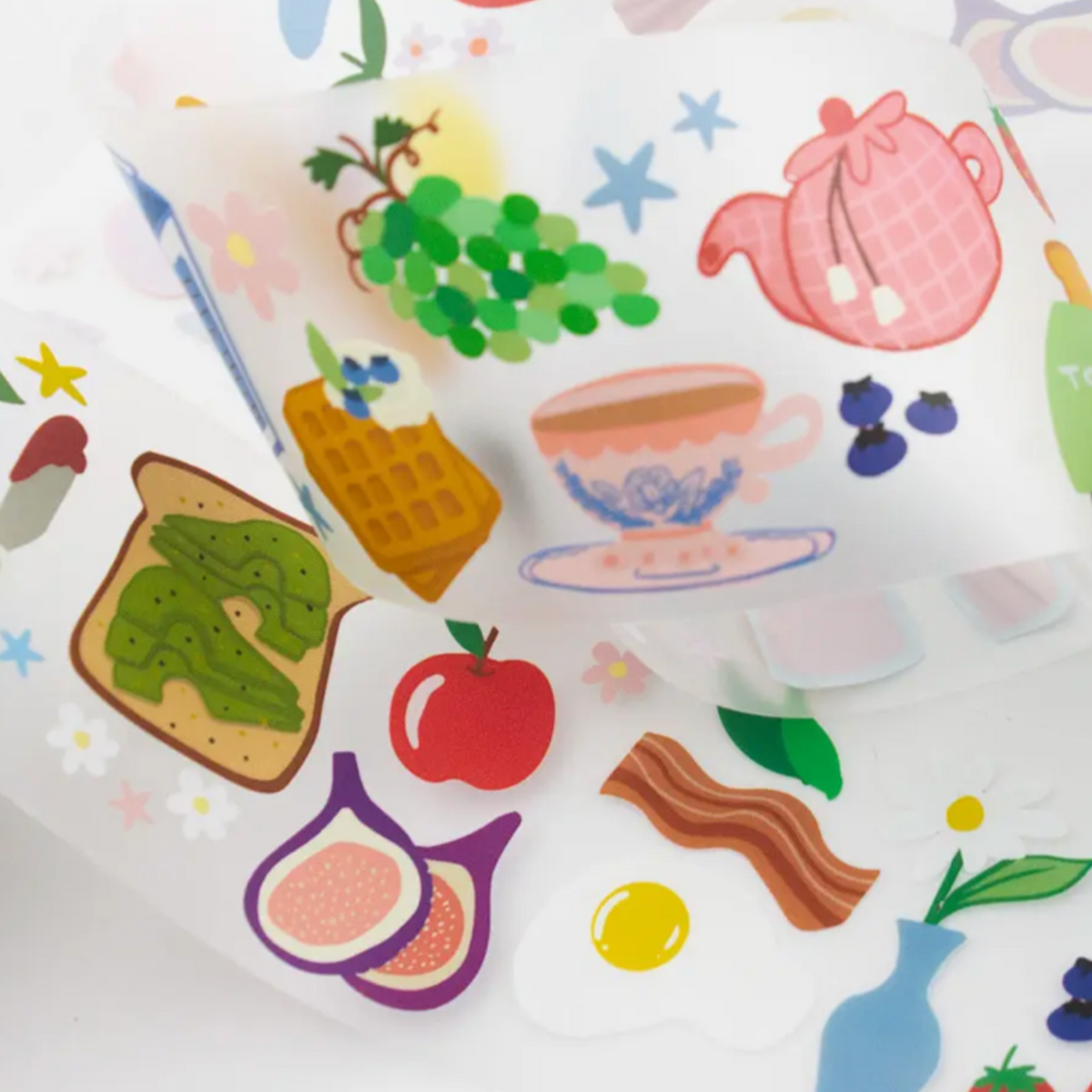 Bobo Design Studio Breakfast Time Kiss Cut PET Tape