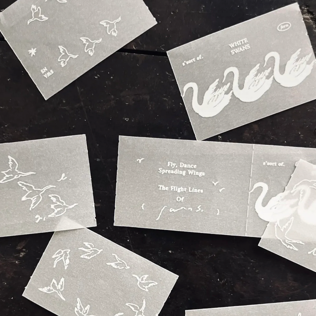 Somesortof.fern Tracing Paper Roll - Dance of Cygnets