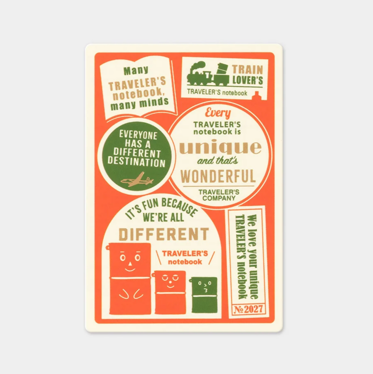 TRAVELER'S notebook Plastic Sheet 2027 - Passport Size