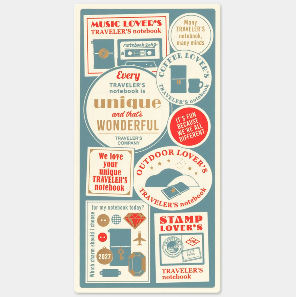 TRAVELER'S notebook Plastic Sheet 2027 - Regular Size