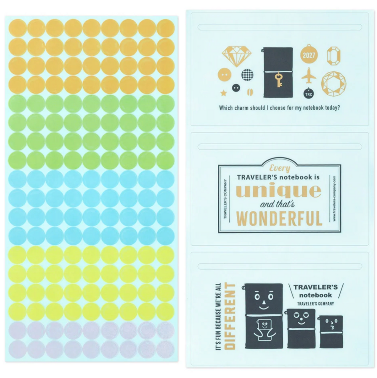 TRAVELER'S notebook Customized Sticker Set for 2027