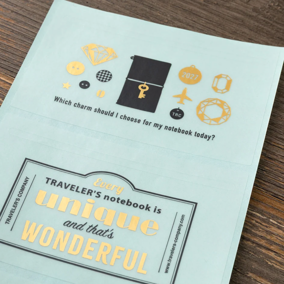 TRAVELER'S notebook Customized Sticker Set for 2027