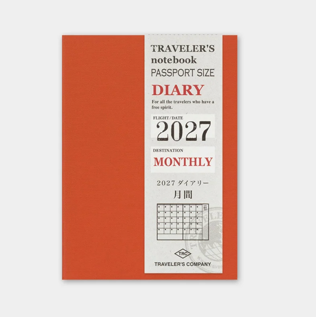 TRAVELER'S notebook 2027 Monthly Diary - Passport