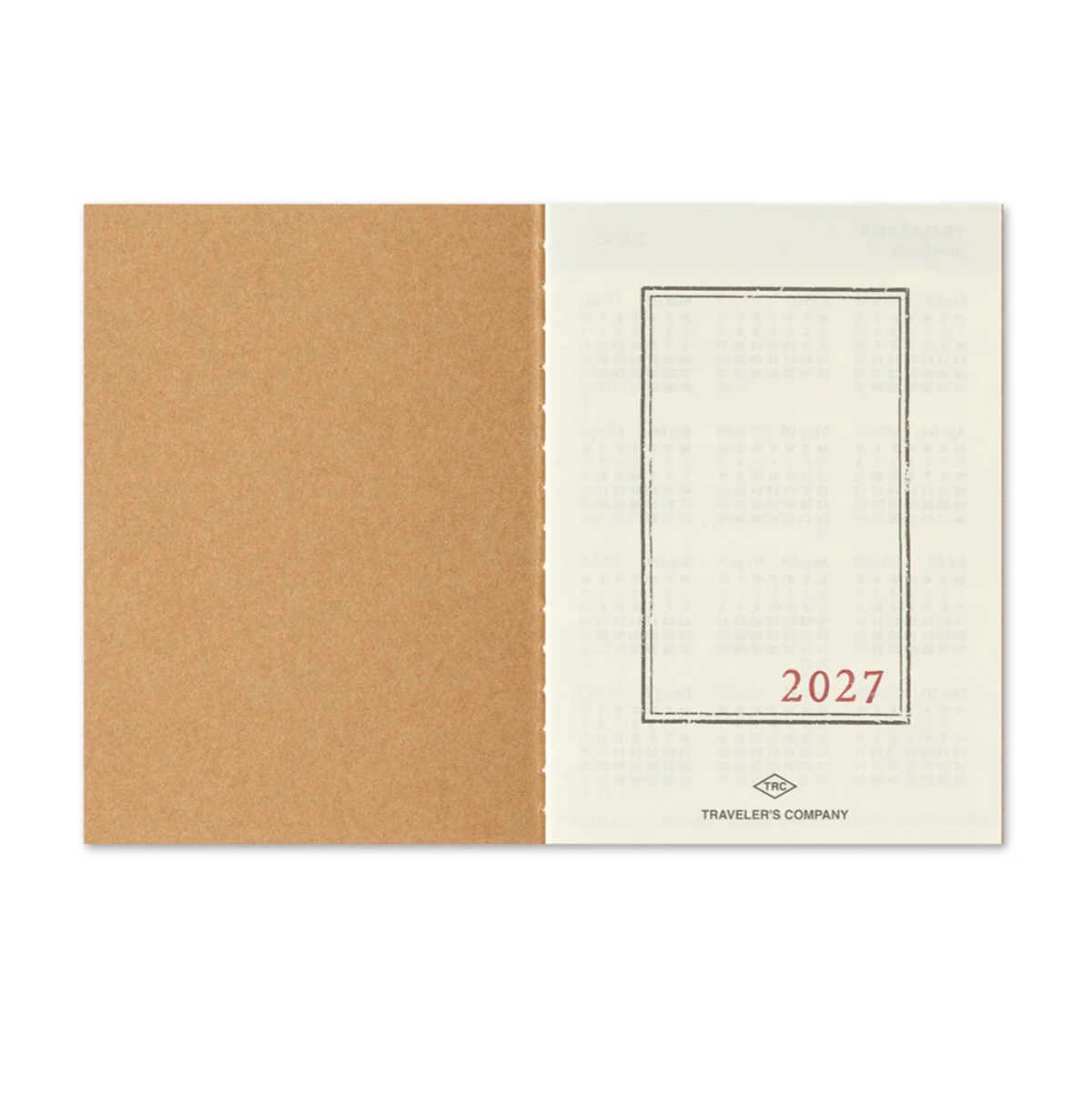 TRAVELER'S notebook 2027 Monthly Diary - Passport