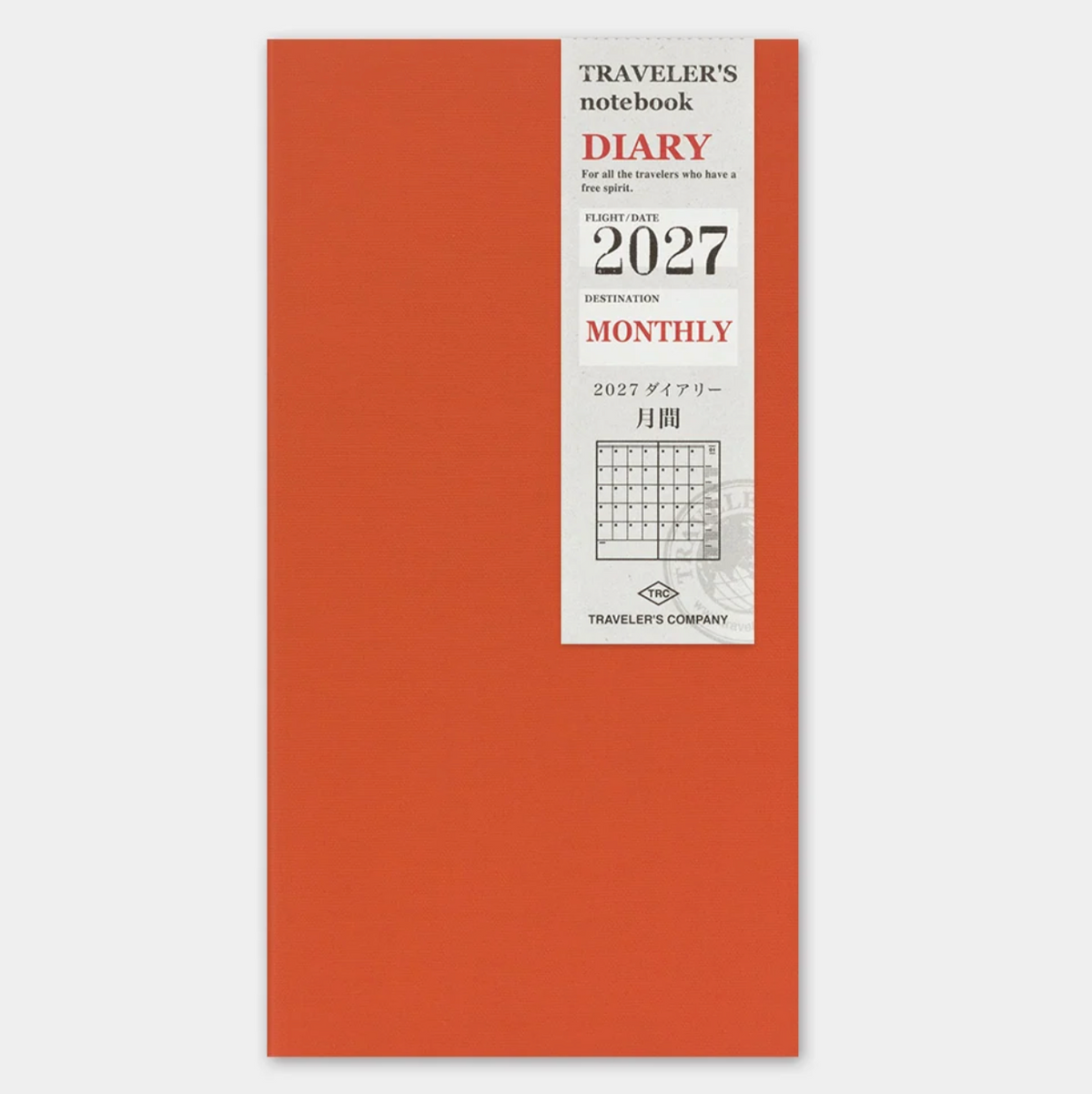 TRAVELER'S notebook 2027 Monthly Diary - Regular Size