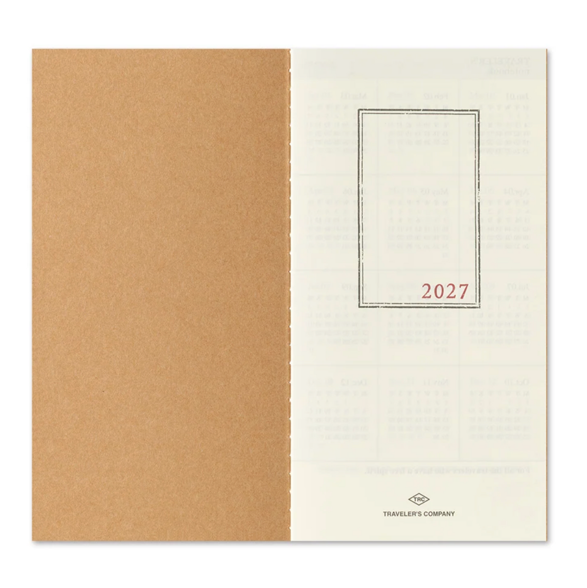 TRAVELER'S notebook 2027 Monthly Diary - Regular Size