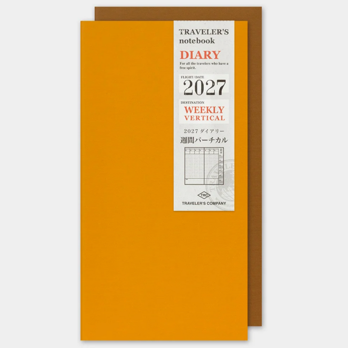 TRAVELER'S notebook 2027 Vertical Diary - Regular Size
