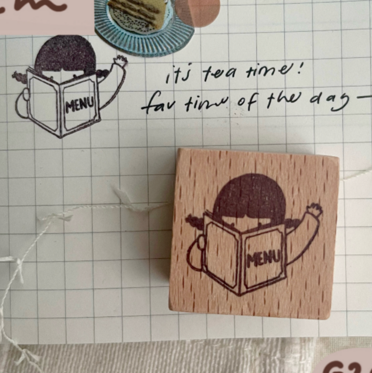 MsBulat Rubber Stamp - Treating Myself