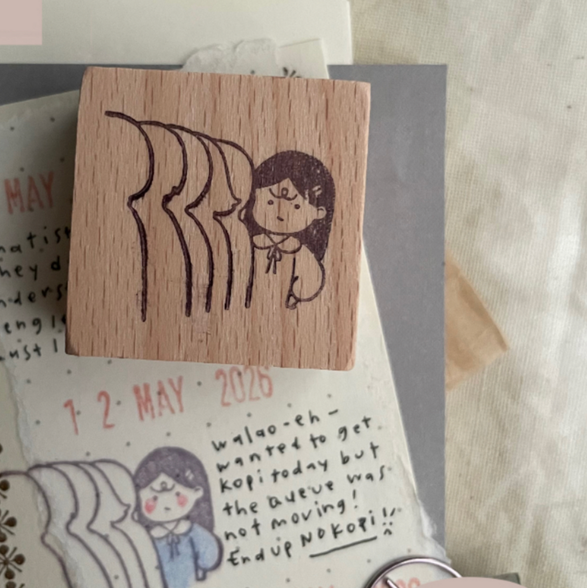 MsBulat Rubber Stamp - Taking Forever