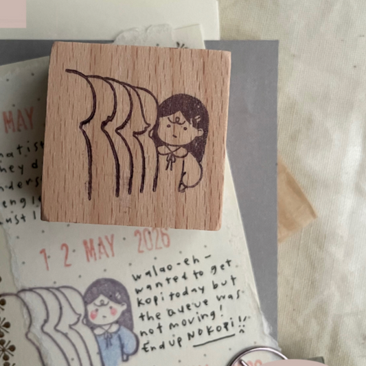 MsBulat Rubber Stamp - Taking Forever