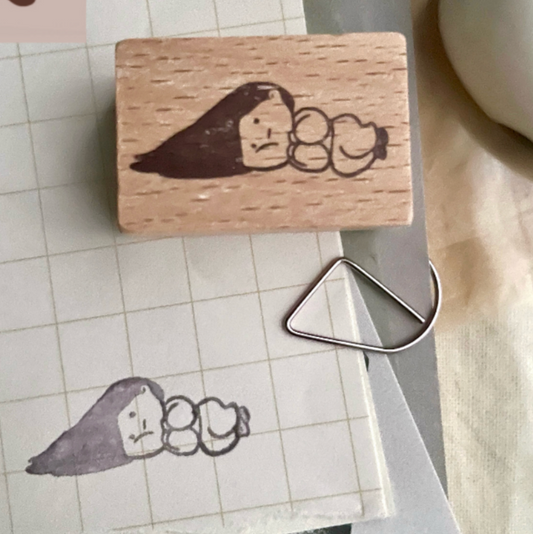 MsBulat Rubber Stamp - Leave Me Be