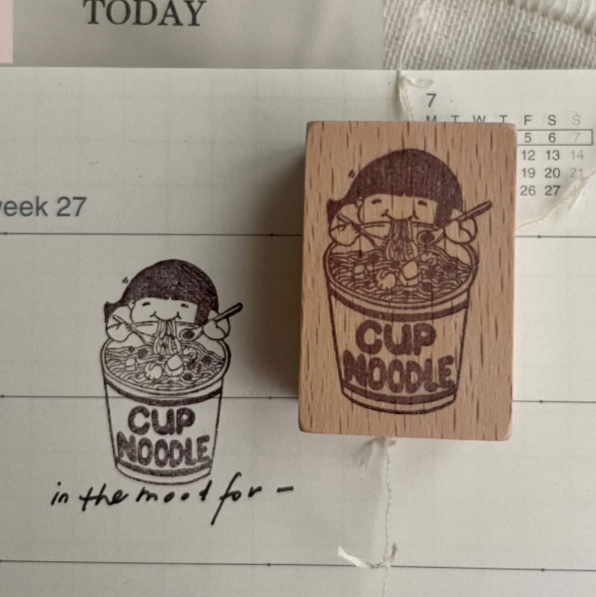 MsBulat Rubber Stamp - In the Mood for Noods