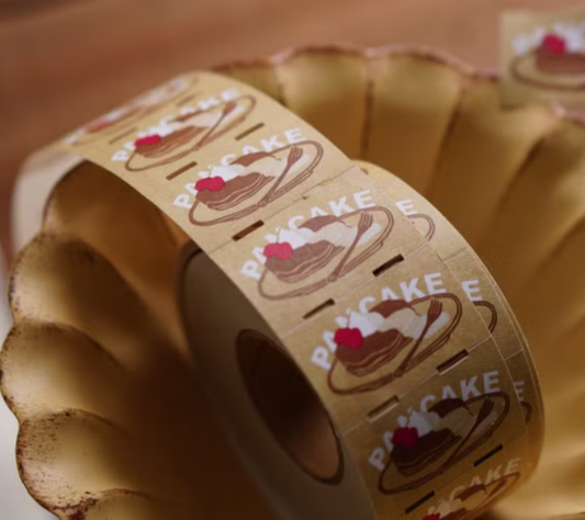 Ivy Snow Label Stickers - Pancakes