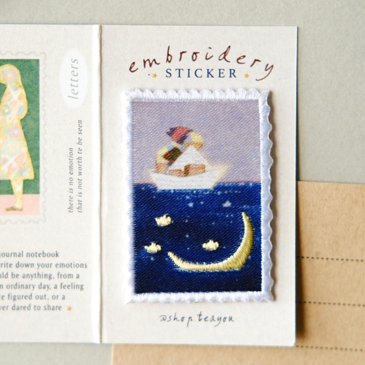 Teayou Letters to Self Embroidery Patch Stickers - Ocean