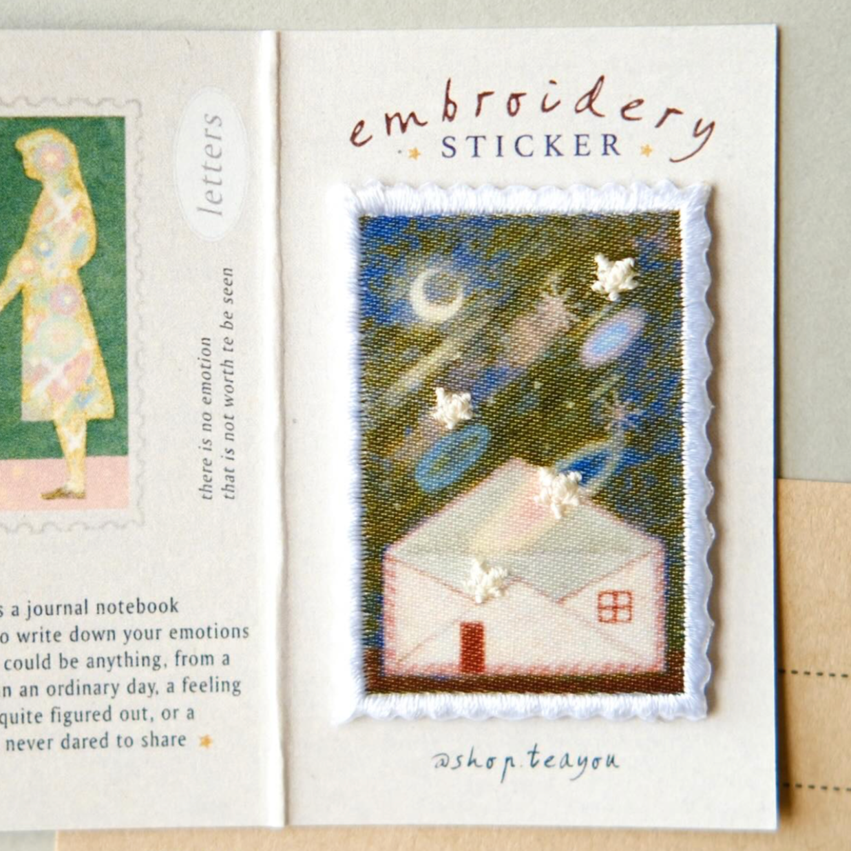 Teayou Letters to Self Embroidery Patch Stickers - Home