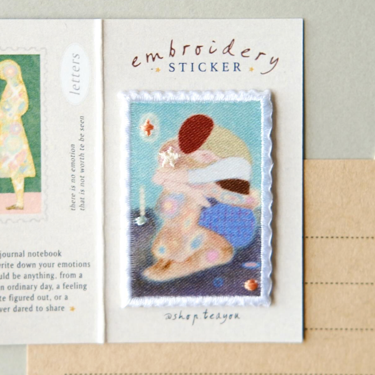 Teayou Letters to Self Embroidery Patch Stickers - Hug